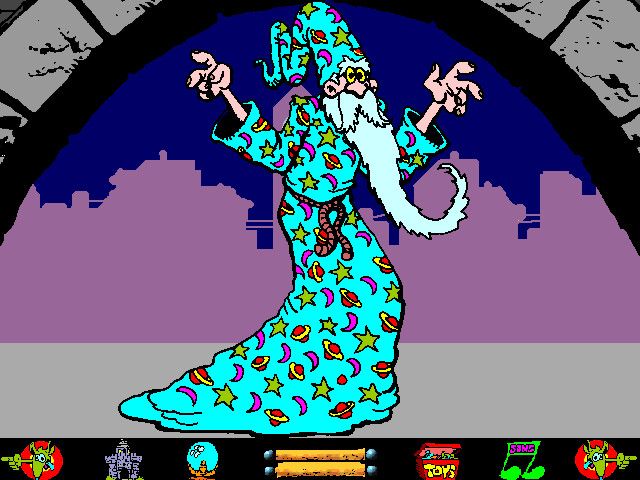 Hunchback of Notre Dame (Windows 3.x) screenshot: This wizard explains all of the options for you