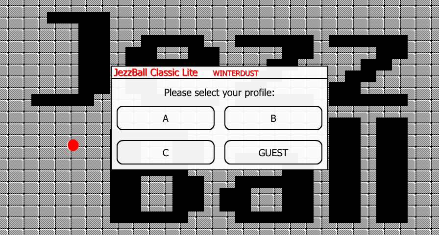 JezzBall Classic (Windows) screenshot: Choose a profile (Demo)