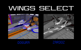 Eardis: Revolution Force (DOS) screenshot: Choosing our Spaceship.
