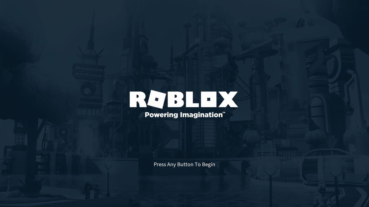 Roblox (Xbox One) screenshot: Title Screen