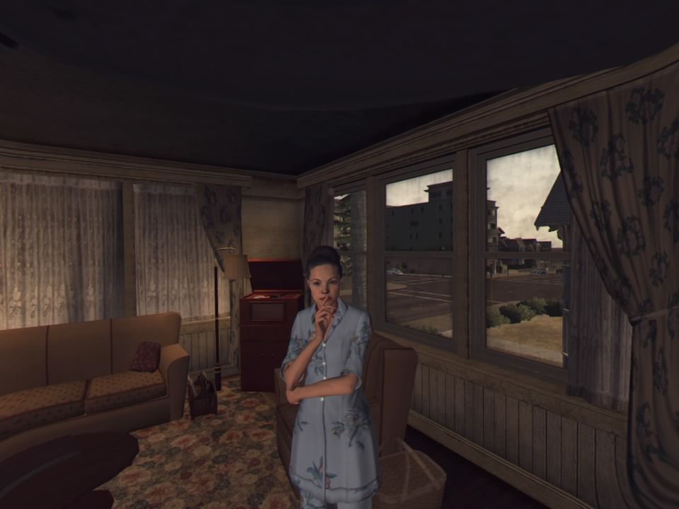L.A. Noire: The VR Case Files (PlayStation 4) screenshot: Anna Rodriguez is not going to incriminate her boyfriend