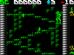 Draconus (ZX Spectrum) screenshot: Down another level