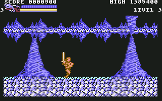 Rastan (Commodore 64) screenshot: Level 3A