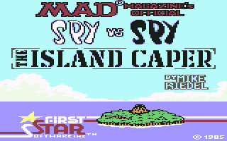 Spy vs. Spy: The Island Caper (Commodore 64) screenshot: Title