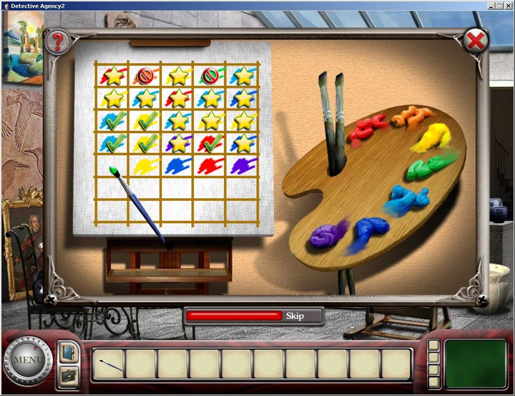Detective Agency 2: The Bankers Wife (Windows) screenshot: Searching the right color pattern