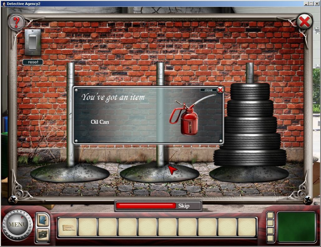 Detective Agency 2: The Bankers Wife (Windows) screenshot: Moving tires from left to right