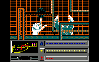 Rasterscan (Amstrad CPC) screenshot: The beginning location