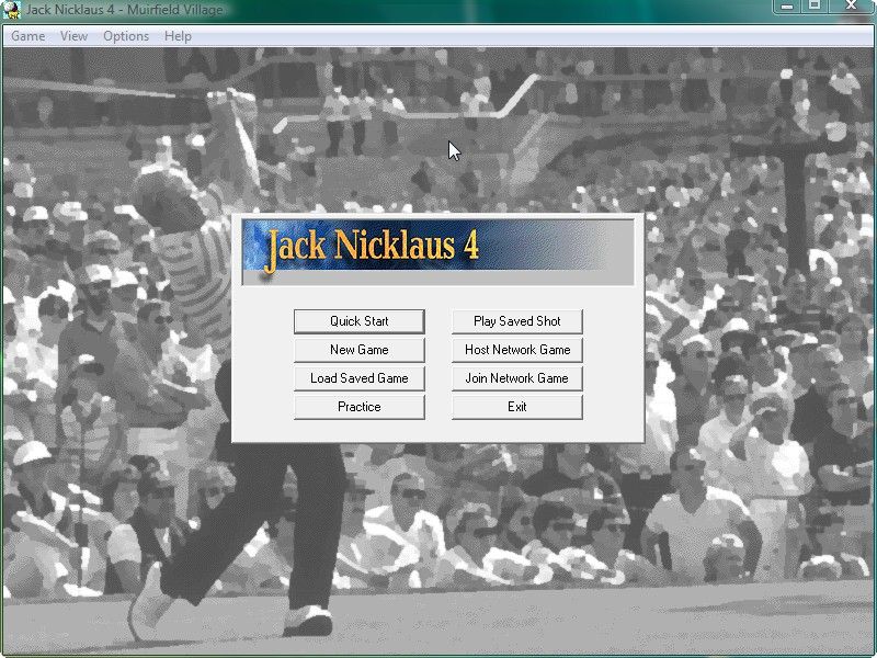 Jack Nicklaus 4 (Windows) screenshot: Start screen
