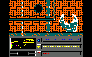 Rasterscan (Amstrad CPC) screenshot: Those wrenches transport you or begin a puzzle