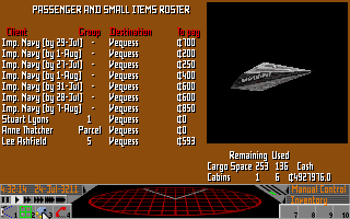 Frontier: Elite II (DOS) screenshot: much to be done