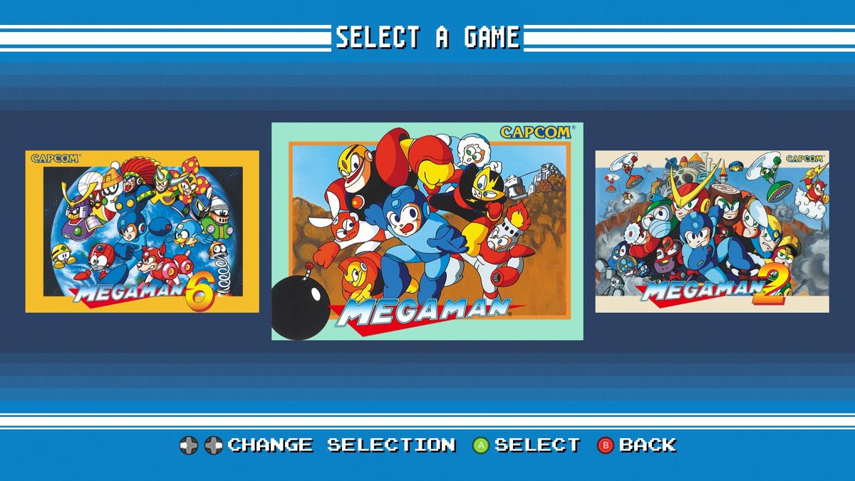 Mega Man: Legacy Collection (Windows) screenshot: You can play the classic western Mega Man versions...