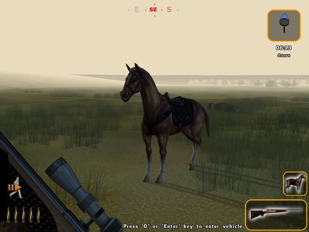 Deer Hunter 2004 (Windows) screenshot: Horse (Demo)