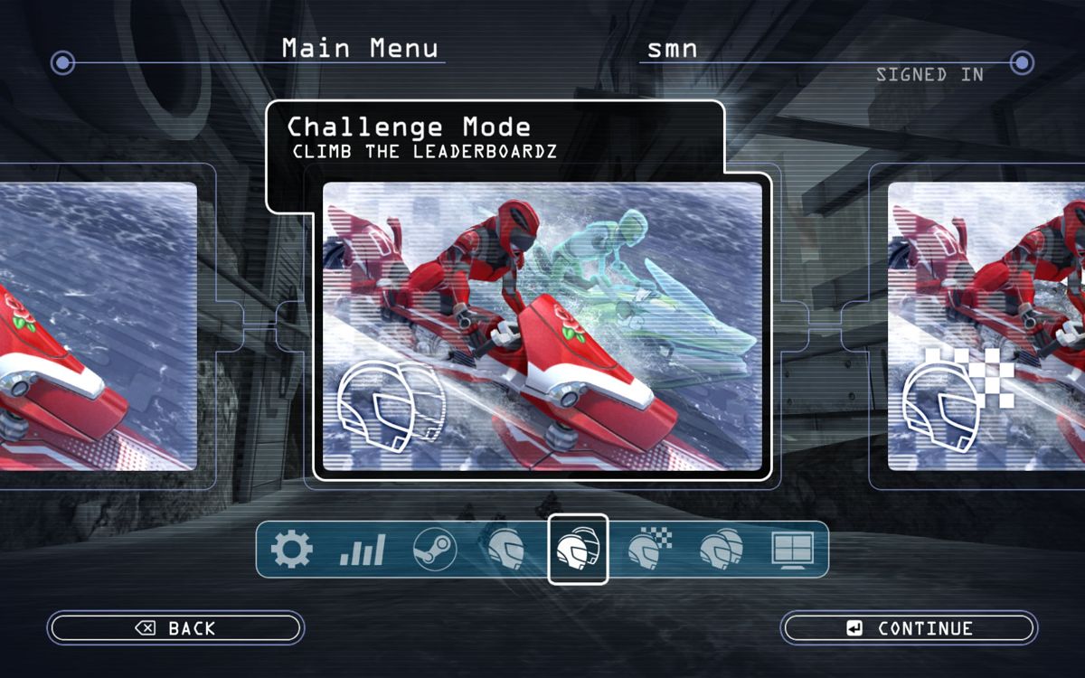 Riptide GP: Renegade (Windows) screenshot: Game mode selection