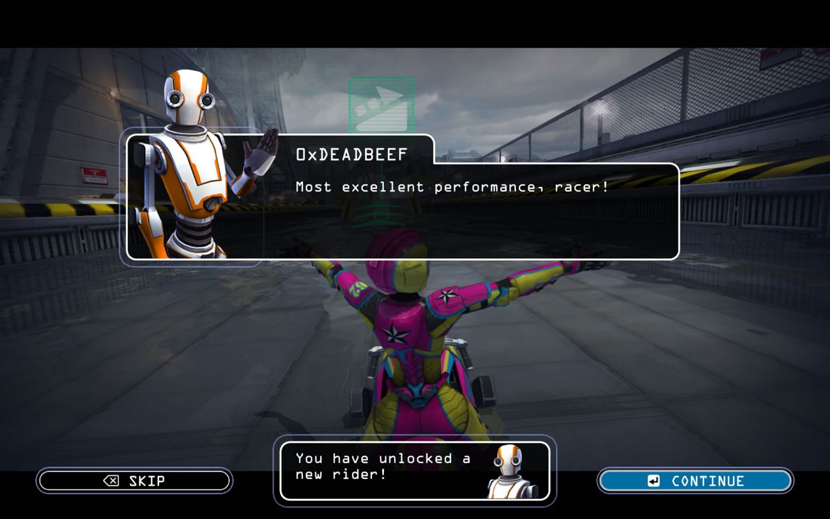 Riptide GP: Renegade (Windows) screenshot: After defeating a boss, he joins your team.