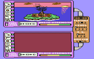 Spy vs. Spy: The Island Caper (Commodore 64) screenshot: Too late!