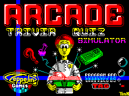 Arcade Trivia Quiz (ZX Spectrum) screenshot: This game displays as the game loads