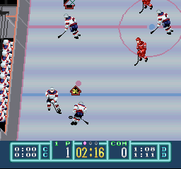 Pro Sport Hockey (SNES) screenshot: How much time is left in the powerplay