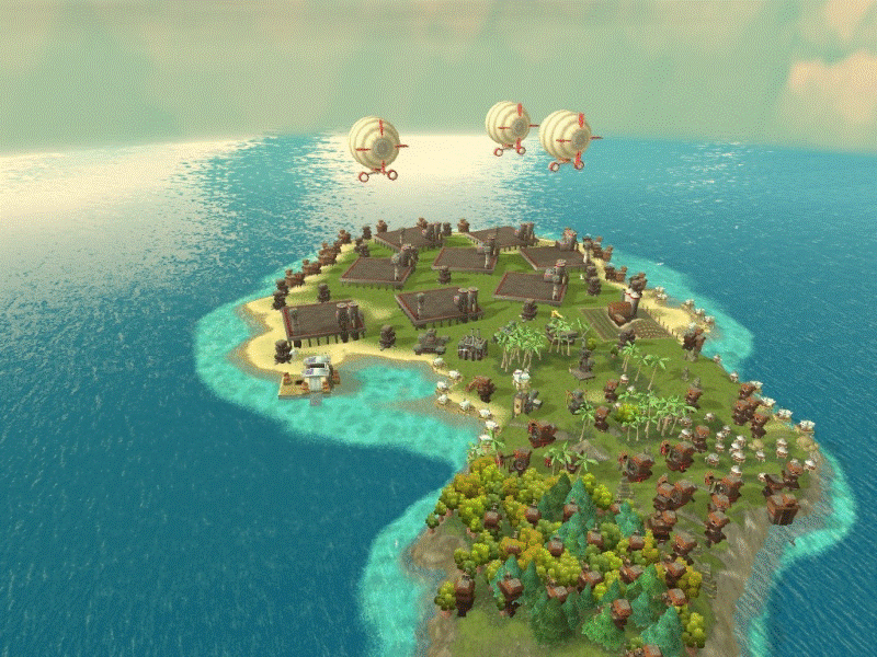 Picaroon (Windows) screenshot: A typical island