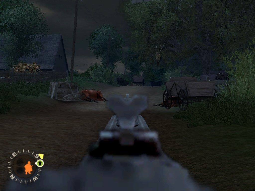 Brothers in Arms: Earned in Blood (Windows) screenshot: Always fun to use an MG (in a game at least).