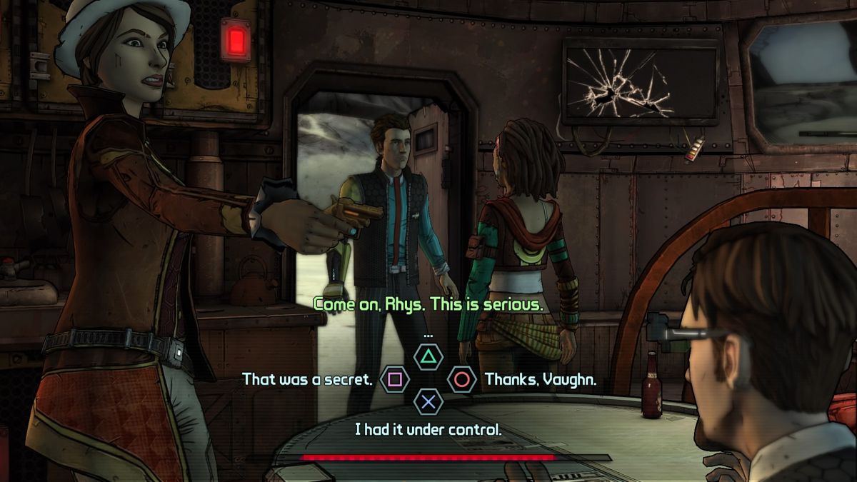 Tales from the Borderlands: Episode 1 - Zer0 Sum (PlayStation 4) screenshot: Reluctant alliance