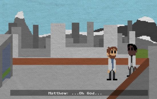 One Chance (Browser) screenshot: Talking to one of your colleagues on top of the roof
