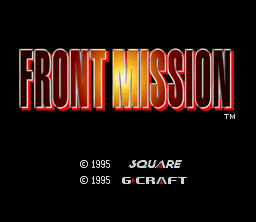 Front Mission (SNES) screenshot: Title screen