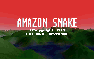 Amazon Snake (DOS) screenshot: It is followed by the game's title screen