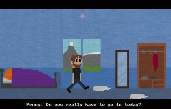 One Chance (Browser) screenshot: Another day and everything has gone downhill... will you actually go to work?