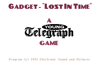 Gadget: Lost in Time (DOS) screenshot: Title Screen.