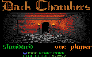 Dark Chambers (Atari 7800) screenshot: Title screen