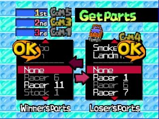 Penny Racers (Nintendo 64) screenshot: ...to get car parts from.