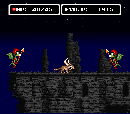 E.V.O.: Search for Eden (SNES) screenshot: A bit of a fantasy