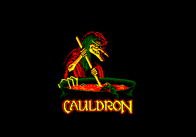 Cauldron (Amstrad CPC) screenshot: Title screen