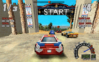 Screamer 2 (DOS) screenshot: Ready, set, GO!