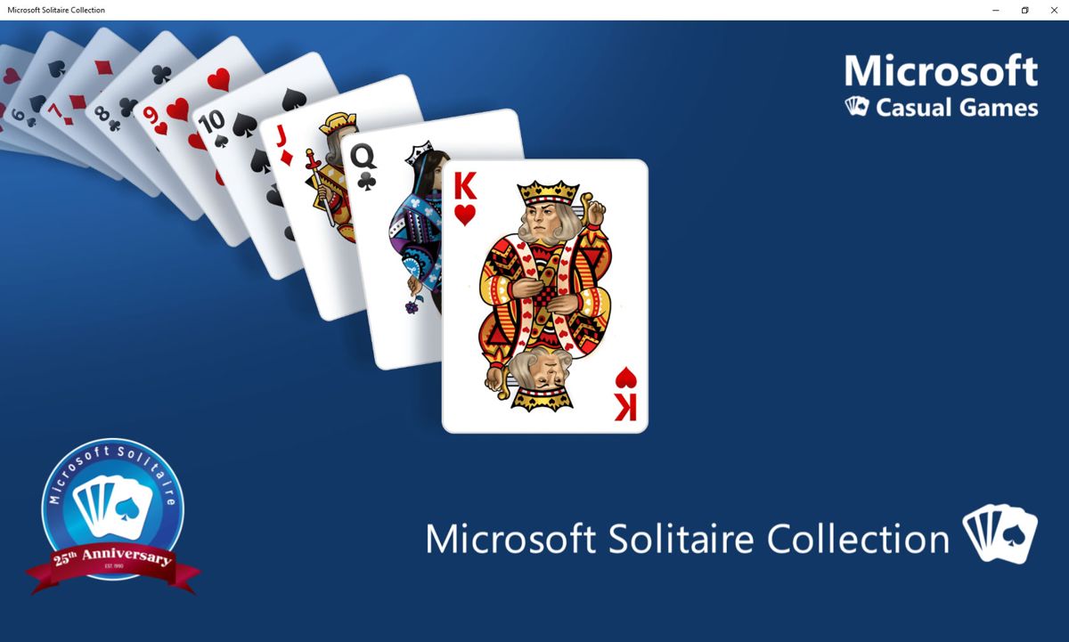 Microsoft Solitaire Collection (Windows Apps) screenshot: Title screen