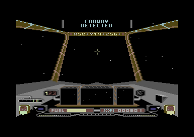 The Rubicon Alliance (Commodore 64) screenshot: Convoy detected.