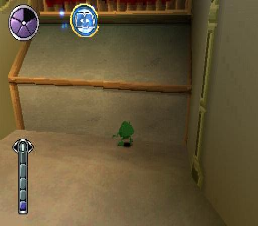 Disney•Pixar's Monsters, Inc.: Scare Island (PlayStation) screenshot: Collecting the Monster Inc. coins are needed for you to earn a silver medal in each level.