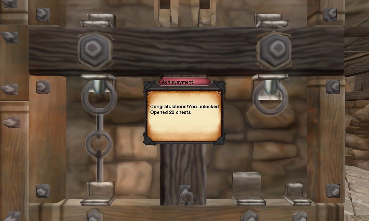 Deepfall Dungeon (Windows) screenshot: Got an achivement!