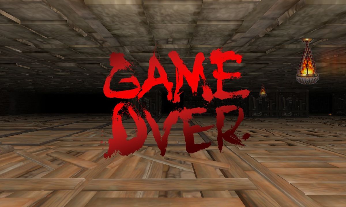 Deepfall Dungeon (Windows) screenshot: I died