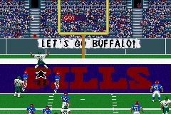 Madden NFL 2002 (Game Boy Advance) screenshot: After a big score, expect to see some dancing.