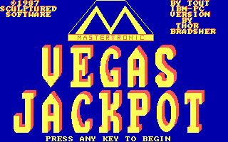 Vegas Jackpot (DOS) screenshot: Title Screen