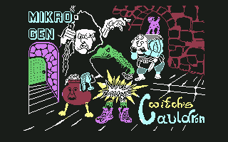 The Witch's Cauldron (Commodore 64) screenshot: Title screen