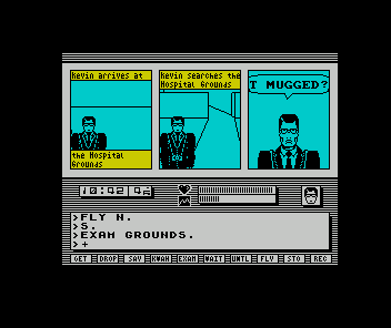 Redhawk (ZX Spectrum) screenshot: The mean streets