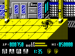 Renegade (ZX Spectrum) screenshot: Game is finished but you can try harder difficulty
