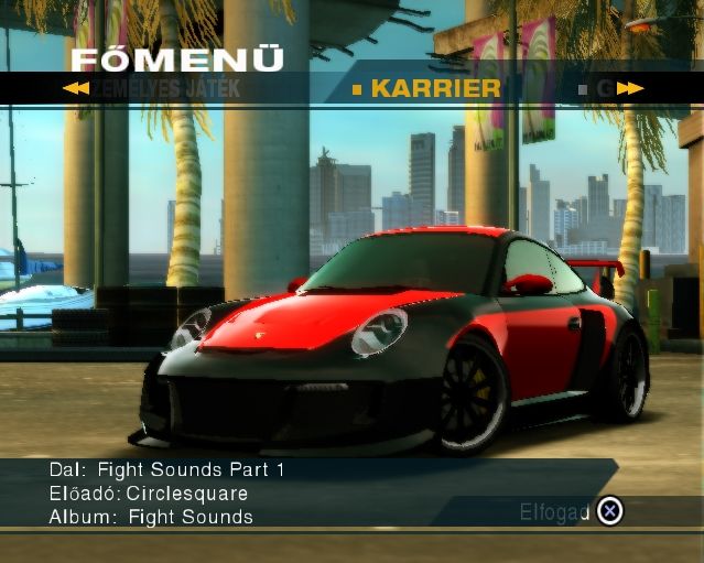 Need for Speed: Undercover (PlayStation 2) screenshot: Main Menu