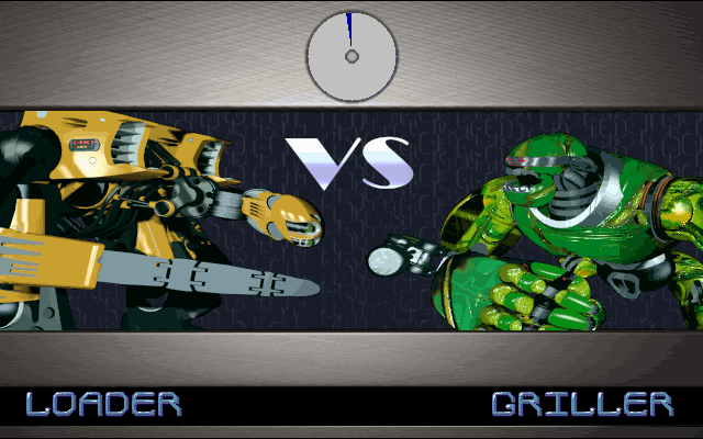 Rise 2: Resurrection (DOS) screenshot: Loader vs Griller (loading)
