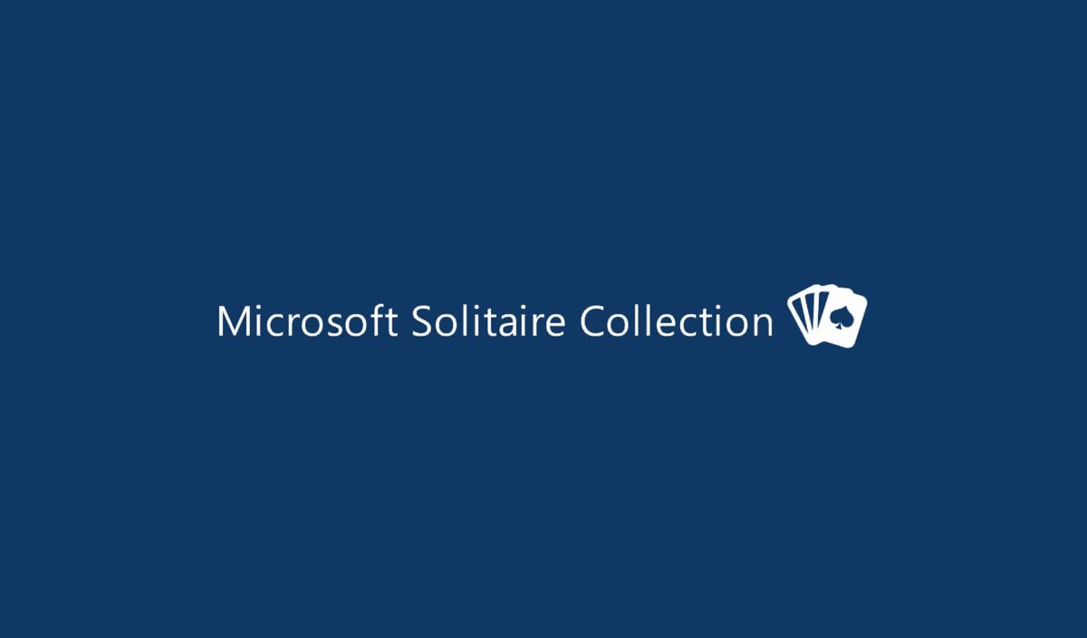 Computer screenshot of Microsoft solitaire game collection Stock