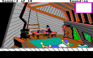 Screenshot of Mixed-Up Mother Goose (DOS, 1987) - MobyGames