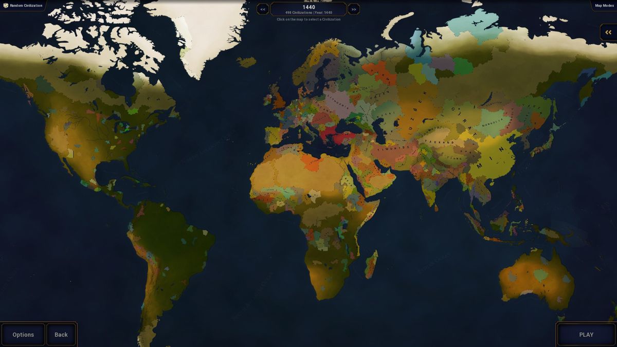 Age of Civilizations II (Windows) screenshot: The 1440 Scenario