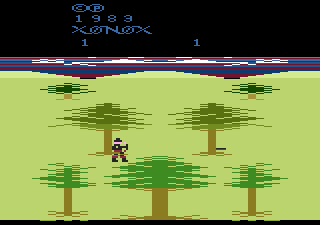 Robin Hood (Atari 2600) screenshot: Xonox logo and game demo
